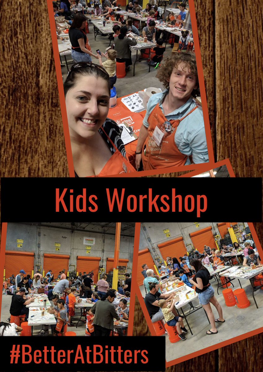 MyDepotRocks's tweet photo. Fun Kids Workshop today at Bitter’s!
Taking care of our future builders 🧡
#BuildingBirdhouses #582STRONG https://t.co/BKOCB7dOUZ