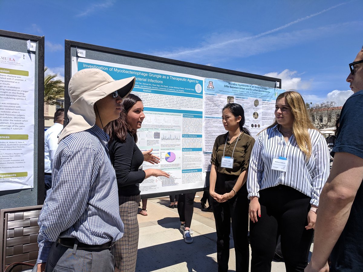 Students from #MIMG103L and #MIMG109L representing <a href="/UCLA/">UCLA</a> today at #WCBSUR undergrad research conference at USD! Great job!