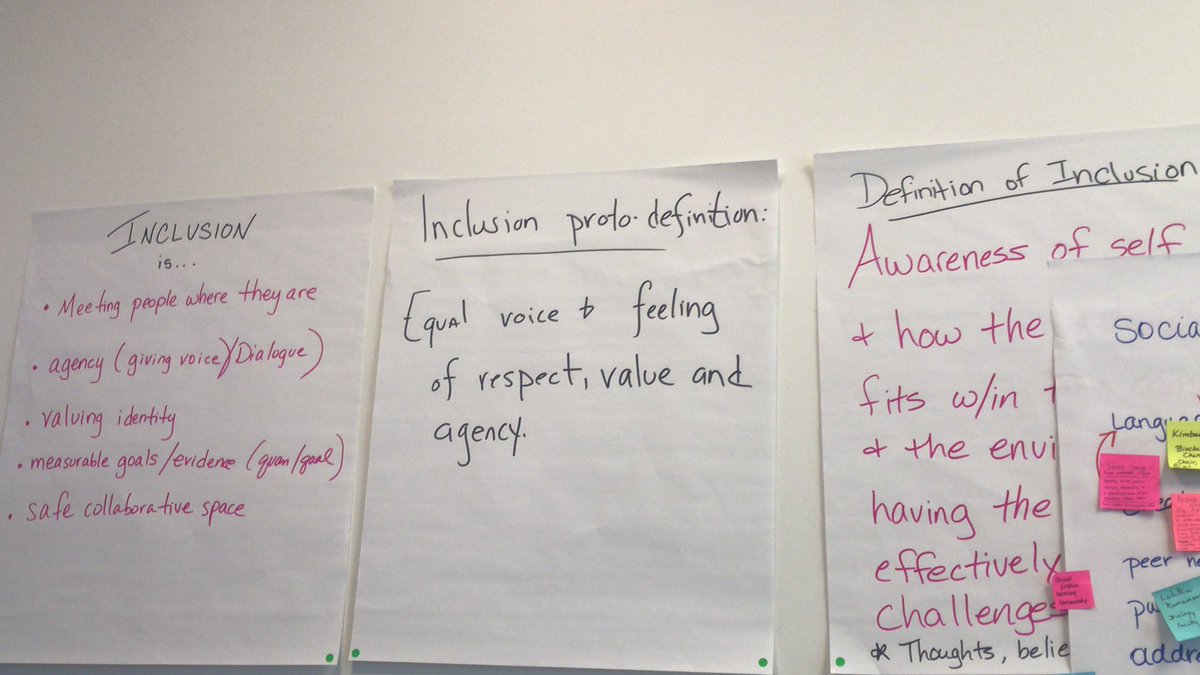 cgem_cci's tweet photo. #iEMBER day 2: defining inclusivity in STEM higher ed (more definitions not shown) is hard, but it’s important to know what the goal is! #iEMBER2019 @inclEMBER https://t.co/5Cw7tNZGCO