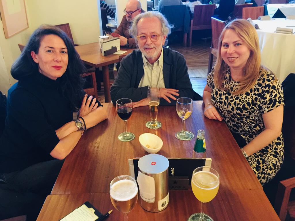 El equipo de ficarq, Ana muriel (Directora), Liset Halley (Subdirectora), Ester Roldán (Comisaria de Arquitectura), invitados a la 21 Semana del cortometraje de la Comunidad de Madrid #semanadelcorto, con distinguidas personalidades como Fernando Colomo y Arantxa Echevarría