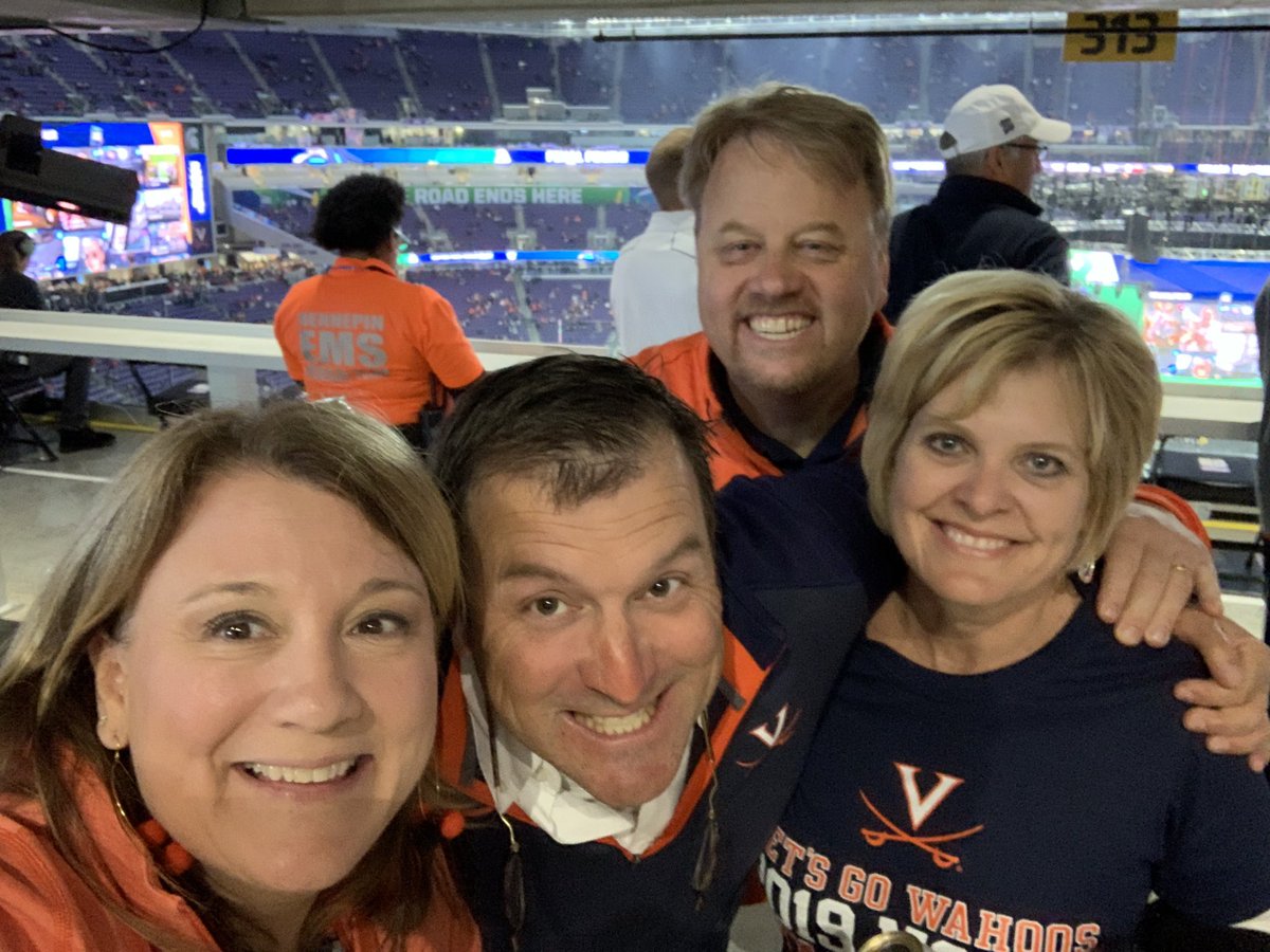 bsiderich's tweet photo. Never in a million years would I think My Tigers would be playing The Hoos! #wardamneagle #FinalFour https://t.co/pmCBg10NE8