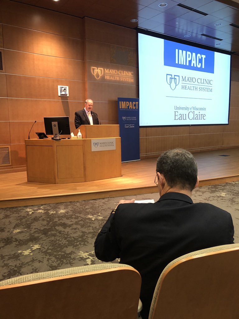 tjnelson01's tweet photo. Great turn out for IMPACT program. #impact2019 @MayoClinicHLHS @UWEauClaire https://t.co/qVXSlheHsy