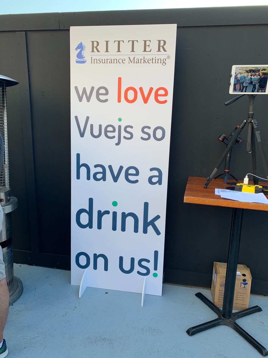 RitterIM's tweet photo. #RitterNation sponsored a happy hour at @vuejs’ #VueConfUS2019 last week in Tampa to give back to the development community that we’ve gotten so much from. Thanks @vueconfus! #VueConf #ArtCodeVue https://t.co/p1vLRph7Ad