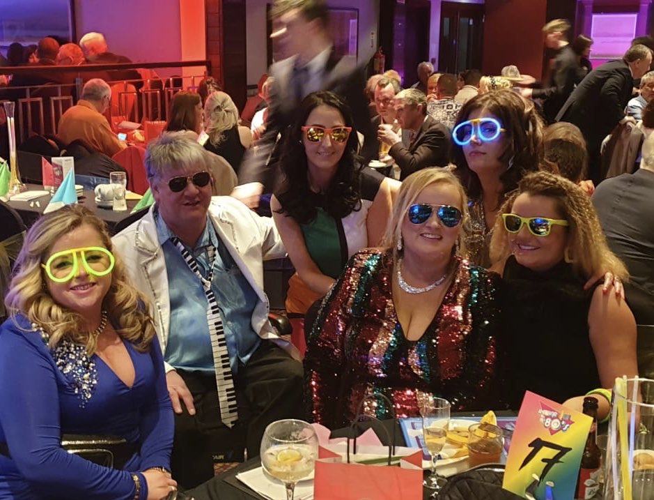 OSullivanAoife's tweet photo. Great night in the @WestlodgeHotel for Mayor’s Charity Event #Rewindtothe80s https://t.co/bc0J88rLLm