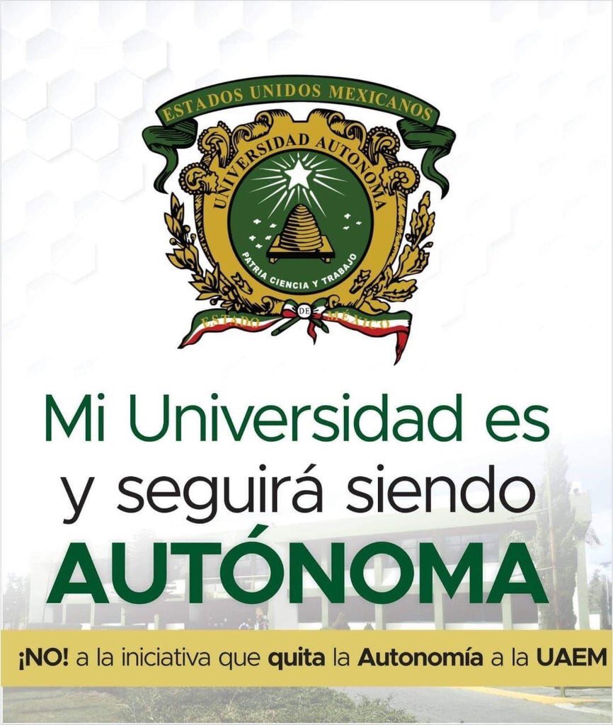 UAEMexFCPyS's tweet photo. #MiUniversidadEsAutonomía https://t.co/jfl9ICxf8c