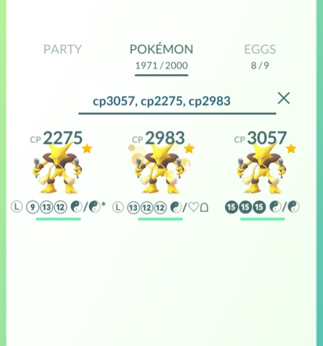 ZzRamonLPzZ's tweet image. Thx to @nutpen85 I was able to complete my #legacymove #Alakazam team + 1x #hundo team! 🤩

† Psychic (100) ✔️
† Dazzling Gleam (100) ✔️

#PokemonGO