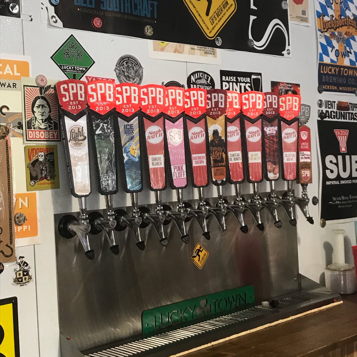 JxnMSCraftBeer's tweet photo. Now this is a tap takeover. Thank you @LDsBeerRun, @soprobrewco &amp; @SouthernBevCo! https://t.co/BYynZQUyNv