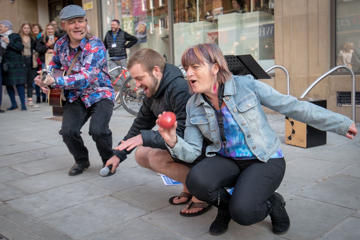 jdflatty's tweet image. The Big Busk Shrewsbury 2019. #TheBigBusk  #got2sing