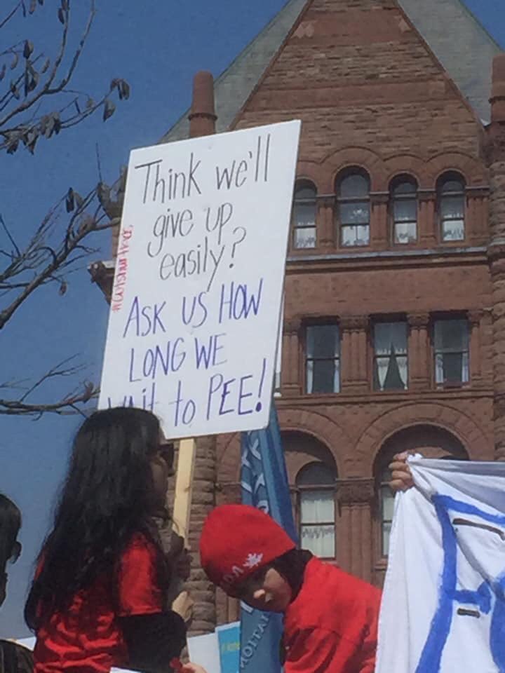 Shouldvebeenac1's tweet photo. Best sign today! @fordnation we’re in it for the long haul #ETFOstrong #etfo #CutsHurtKids https://t.co/DG6w6dm3wO