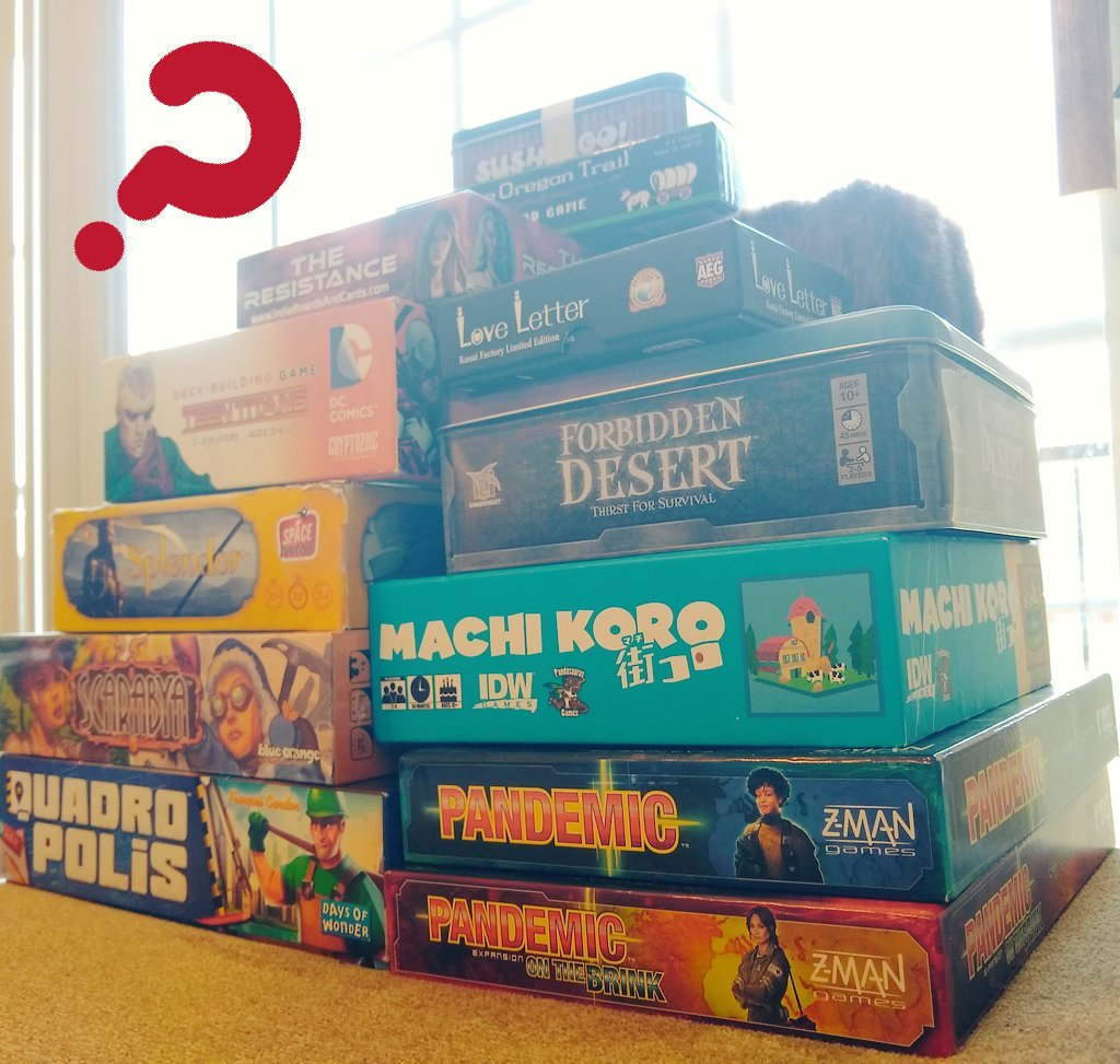 NoDiceYT's tweet photo. I know it's a pretty weak collection so far, but what crucial boardgames am I missing?

Not pictured: Betrayal, Catan
#boardgames #NoDice https://t.co/wY4ztaEGgs