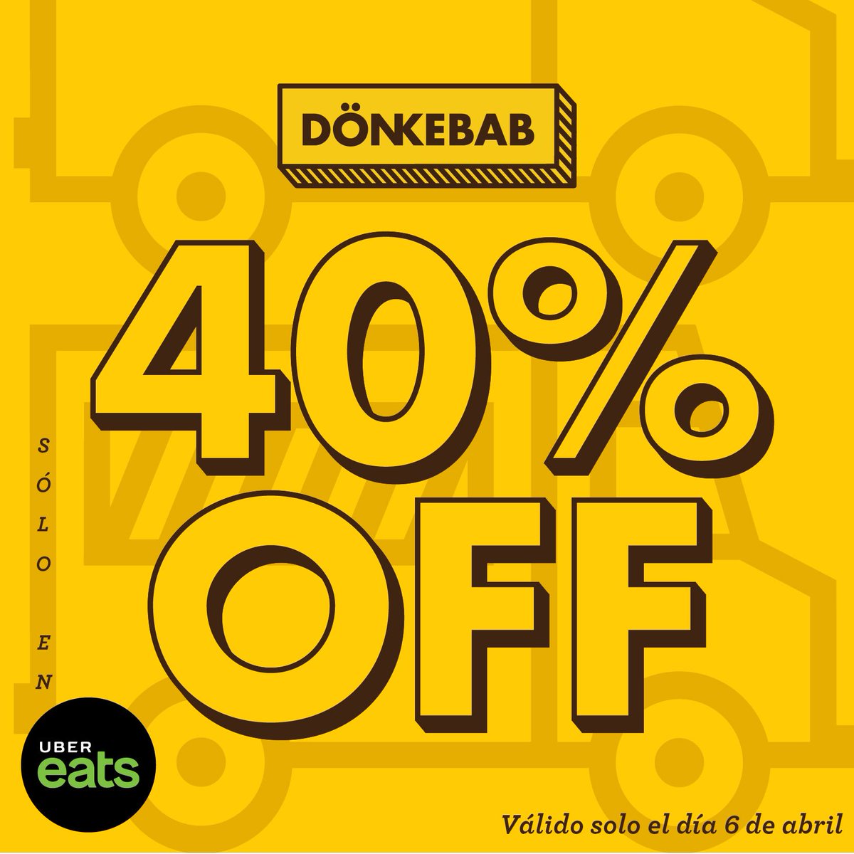 Aprovechen el código 40ENCDMX para pedir don kebab hoy!! *compra mínima 200mxn