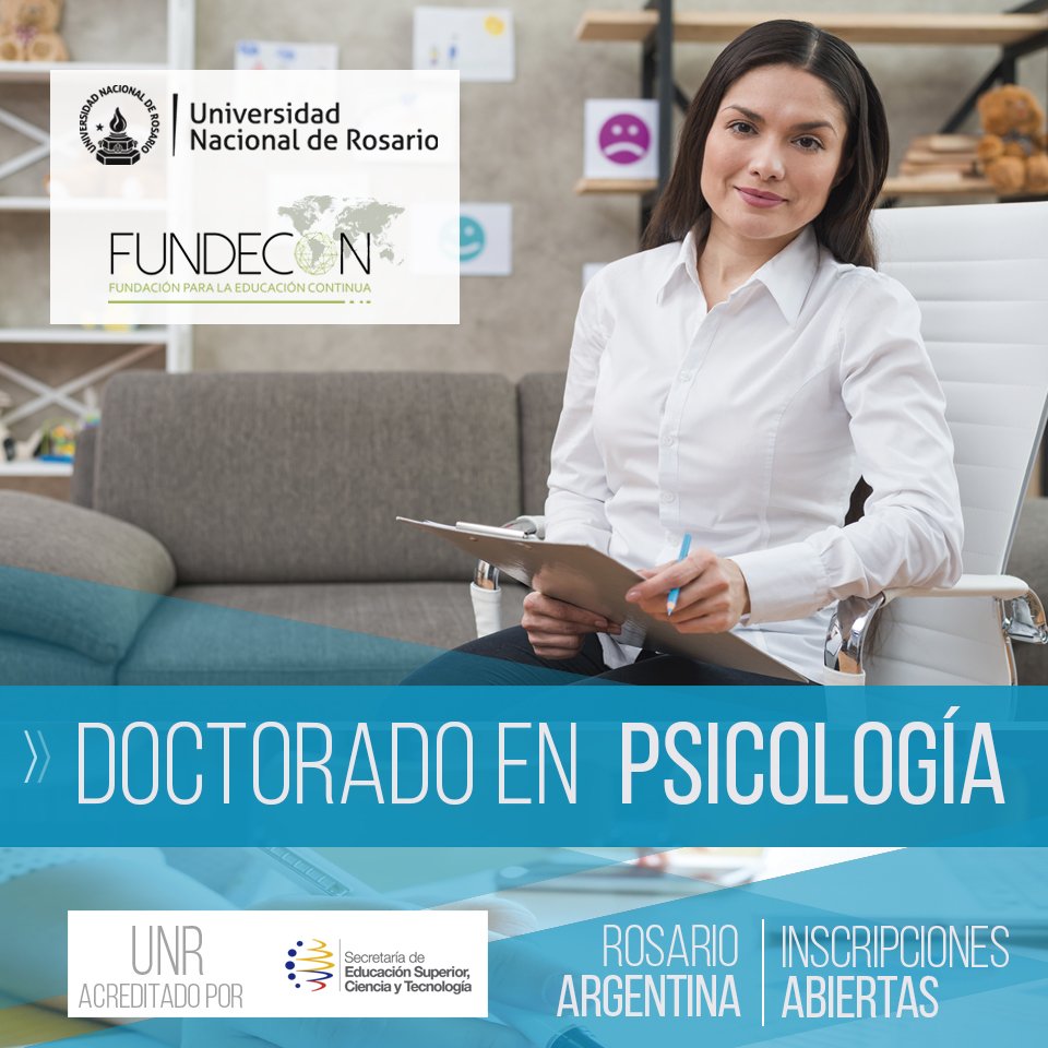 Fundecon 🇪🇨 y la Universidad Nacional de Rosario, Argentina 🇦🇷 presentan el Programa de DOCTORADO EN PSICOLOGÍA 🎓

✔️ Título reconocido en Ecuador por la SENESCYT
✔️ Profesores de prestigio Internacional.

INSCRIPCIONES ABIERTAS
Inicio: Agosto 2019
fundecon.com