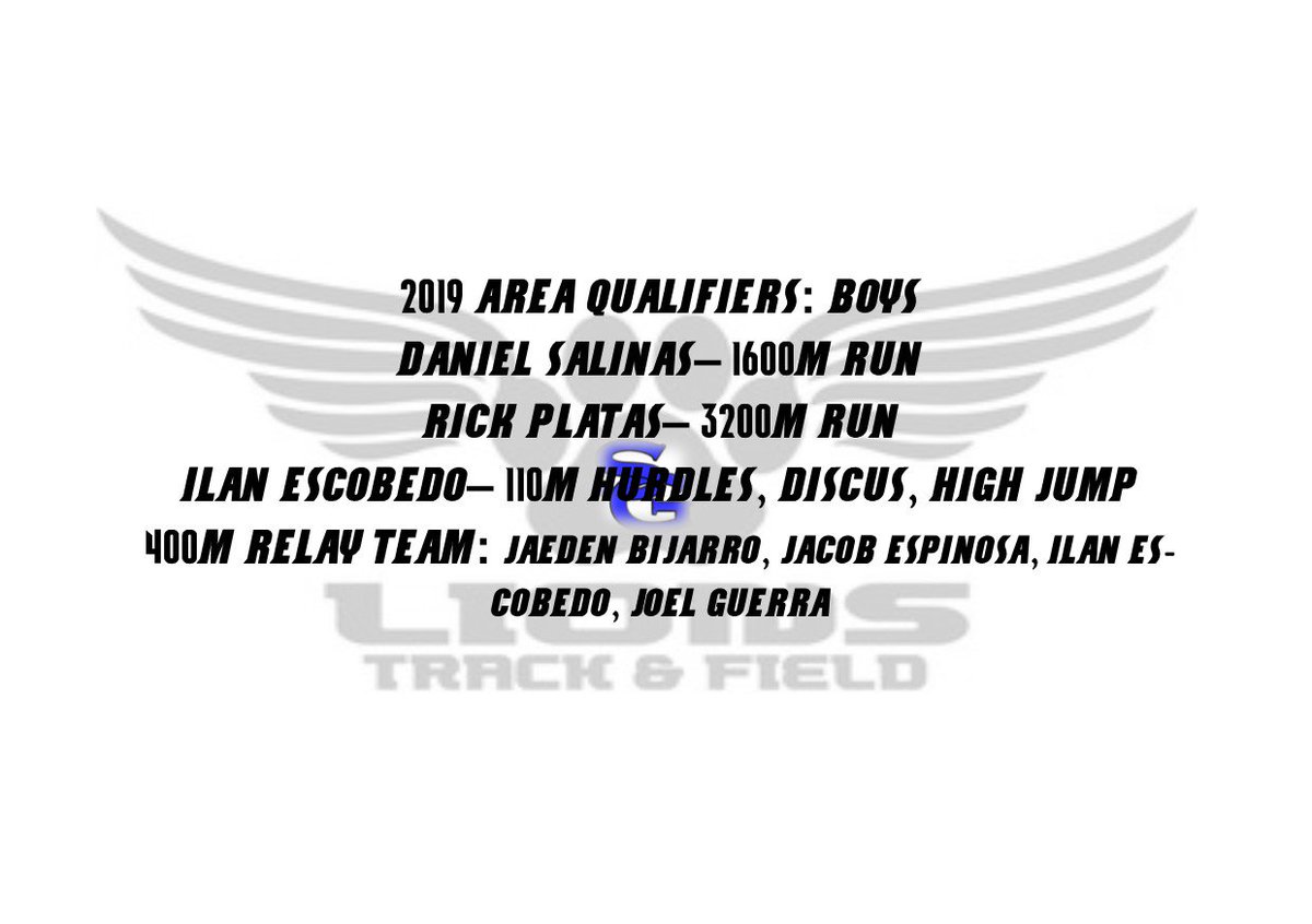 SGA_LionAth's tweet photo. Congratulations to the Boys Track Area Qualifiers! https://t.co/UhwjjzO70L