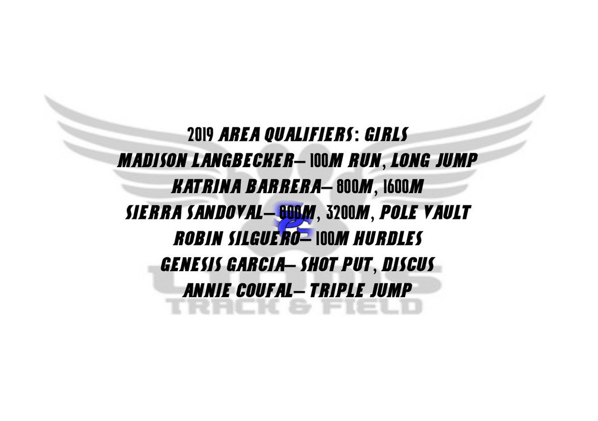 SGA_LionAth's tweet photo. Congratulations to the Girls Track Area Qualifiers! https://t.co/S3S0f8CQe7