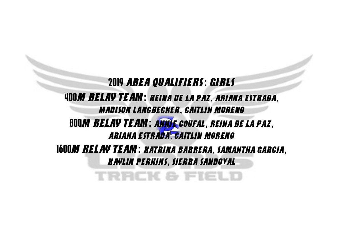SGA_LionAth's tweet photo. Congratulations to the Girls Track Area Qualifiers! https://t.co/S3S0f8CQe7