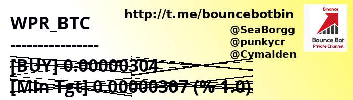 BotBounce's tweet image. #wpr #btc $wpr $BTC $aion #aion