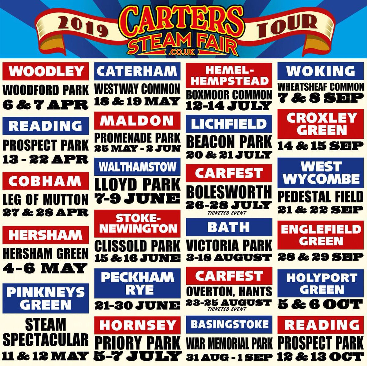 UniqueYoungMum's tweet photo. #AD #Gifted We have an excited household this weekend as Carters Steam Fair - @CartersFair is back in town! For today & tomorrow, Carters will be at Woodford Park in Woodley (Reading) between 11am-8pm! #RDGUK #Pblogger #Lblogger #Berkshire #CartersFair #FunFair #CartersSteamFair https://t.co/6Ep8MOkpP4