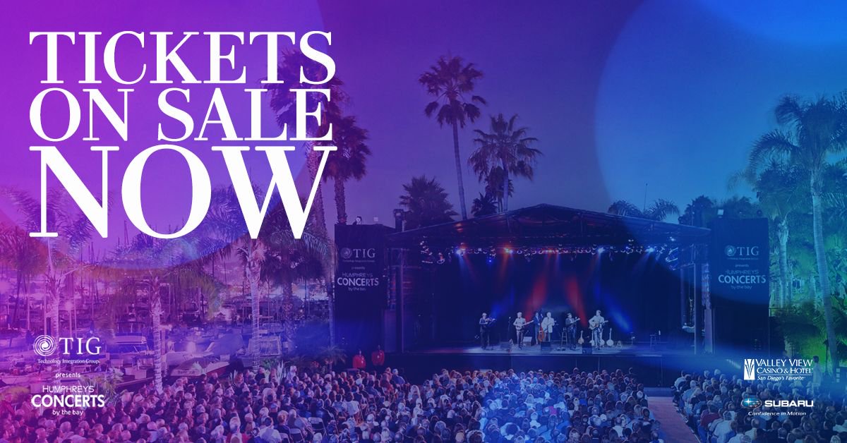 HumphreysShows's tweet photo. Tickets on sale now for the 2019 season at Humphreys Concerts by the bay! >> https://t.co/3jlUJFBSid https://t.co/WYW4i0VPOi