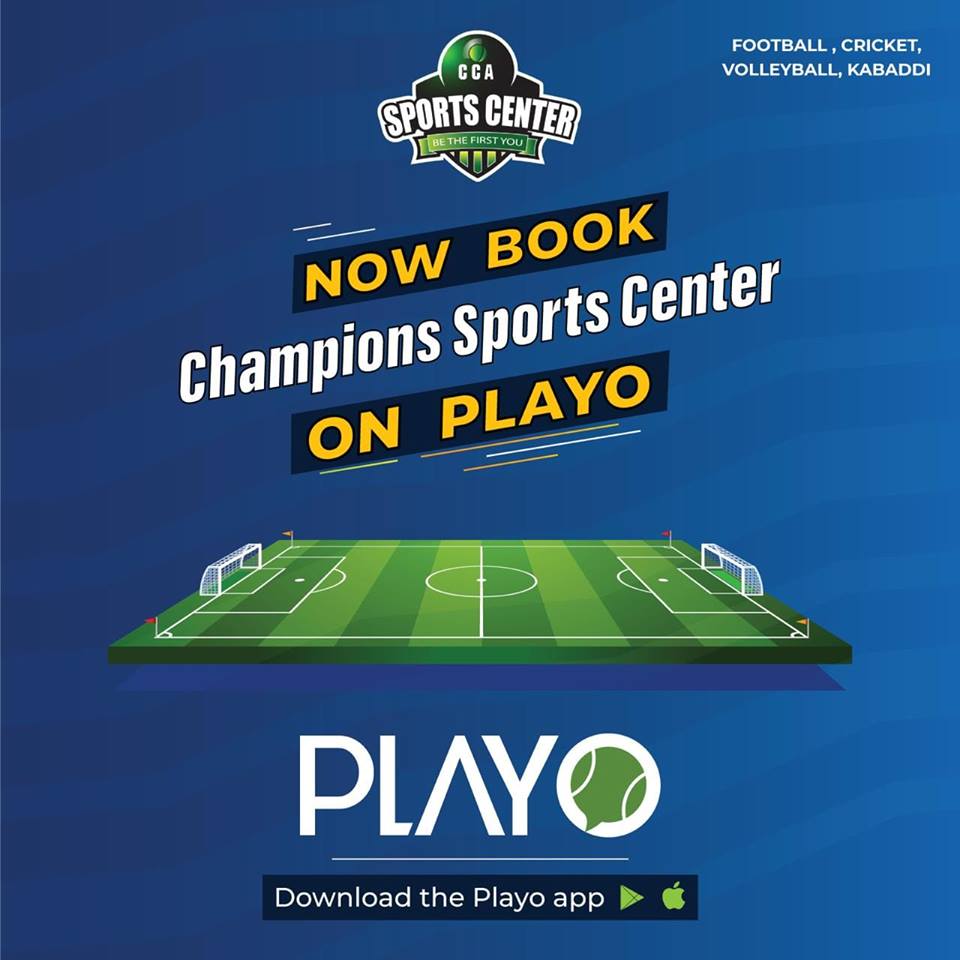 CCASPORTSCENTER's tweet photo. Not Only 🏏 #CRICKET, Now you can Play &amp; Practice various Games in our Arena @ #VeryLowPrice

🏏 Cricket
🏐 Volleyball
⚽ Football
🤼‍♂ Kabaddi

Book using @PlayoApp App and get more Offers.
#CSK #Dhoni @IPL @whistIepodu #IPL #IPL2019 #SRHvMI 
Location: #Sithalapakam #Chennai https://t.co/jV0jZJEtrv