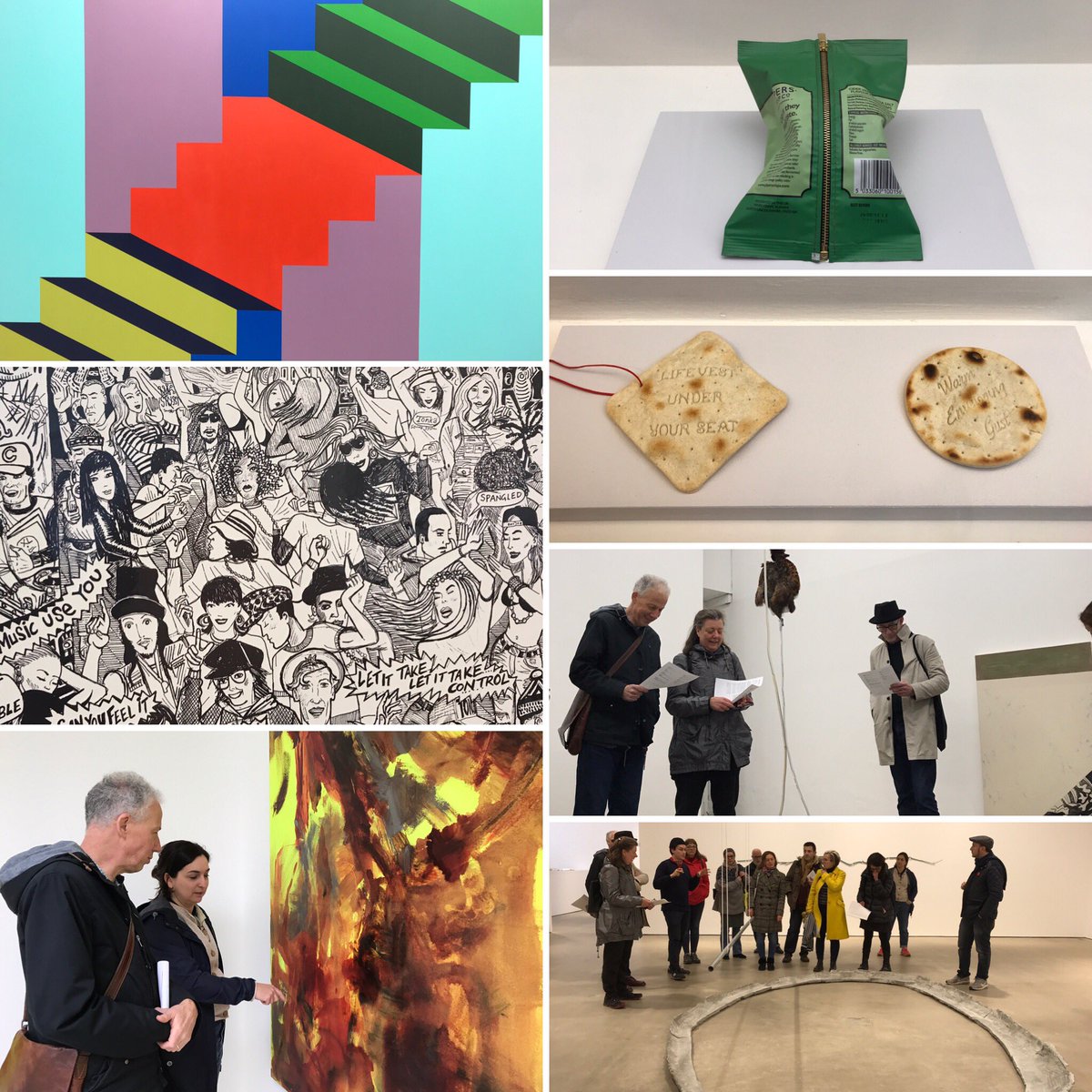 annamcnay's tweet photo. Fantastic day of art with a wonderful group of artists from @MattRobertsArts and some generous host galleries including @UPGalleryLondon @5thBaseGallery @CampoliPresti @TheRyderProject #ModernArt #GallerySO @ReenaSpaulings https://t.co/NrMjWalrji