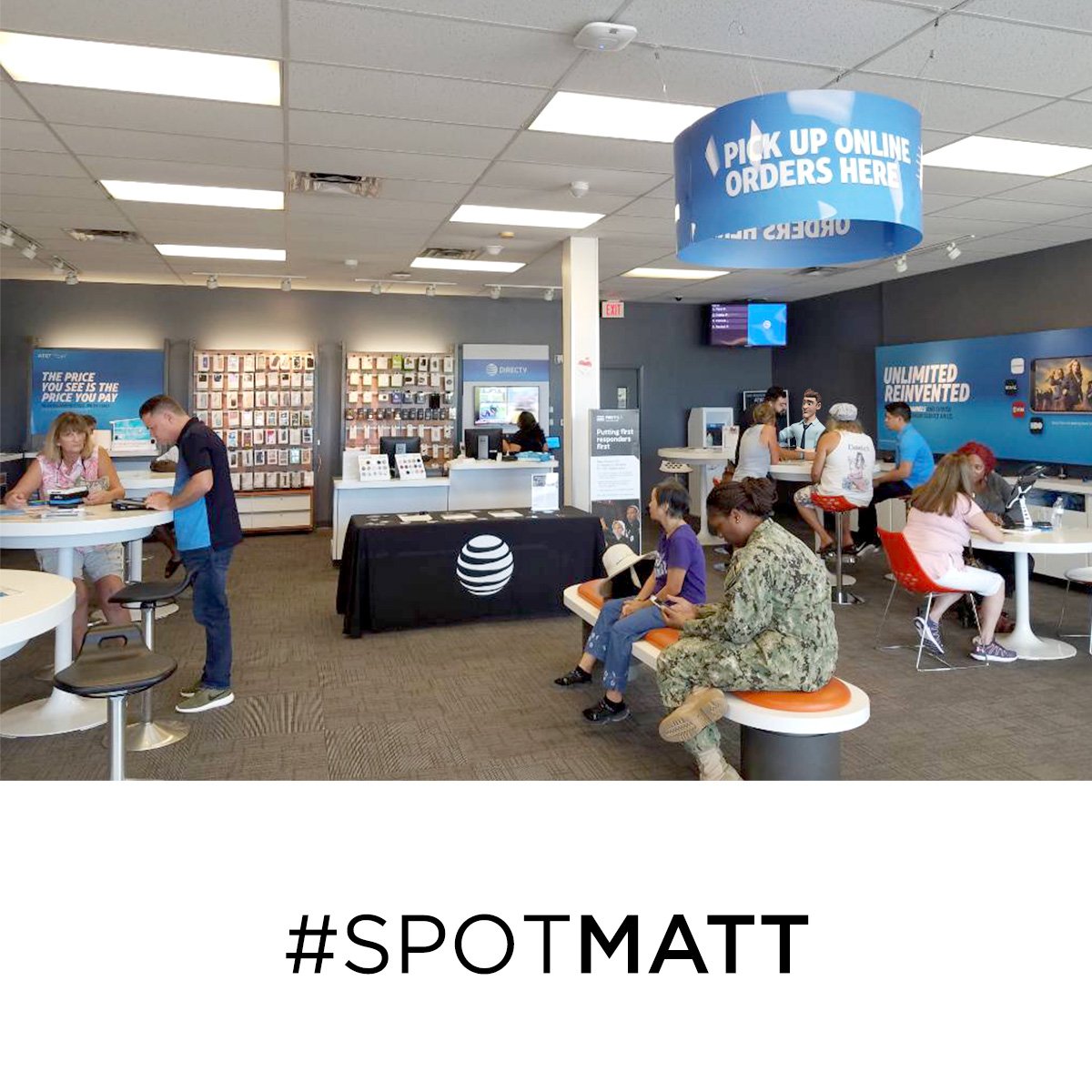 FleetComplete's tweet photo. Can you see him in the crowd? #SpotMATT #FleetComplete #ATTstore #Track #Your #Trucks #SellInRetail https://t.co/tn2D2FAIqI