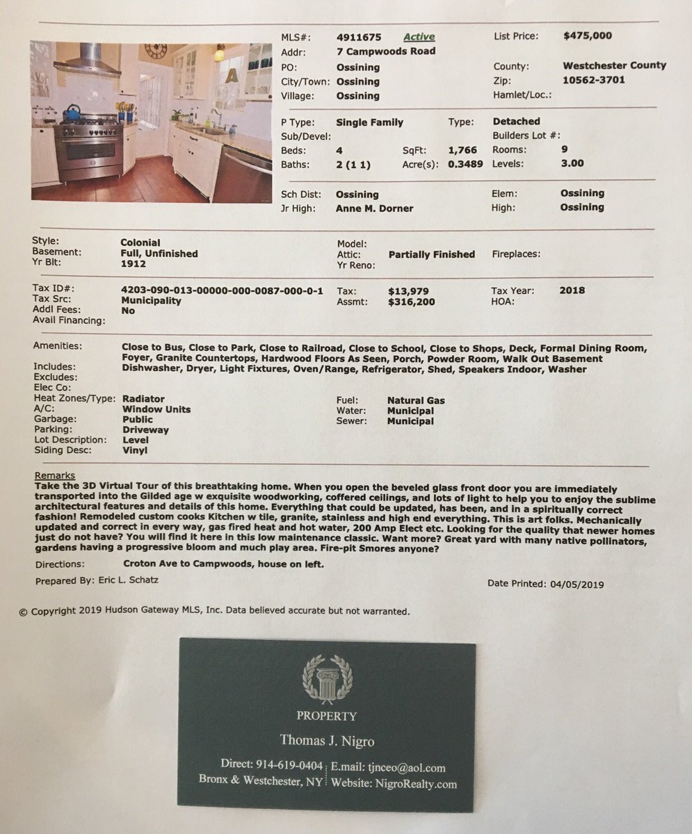 NigroRealty's tweet photo. Open House: $475,000
12noon-2:00pm 
7 Campwoods Road 
Ossining, NY 10562 
I hope to see you there. #NigroRealty https://t.co/nyTm2QS6Hd