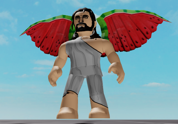 Roblox On Twitter Whos Earned Their Watermelon Wings - roblox jesus outfit