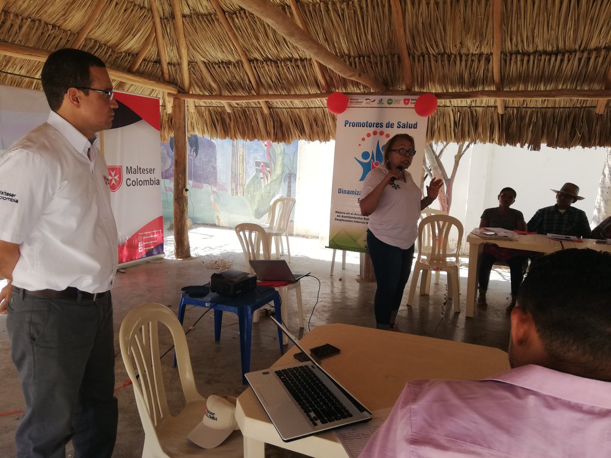 MalteserCol's tweet photo. Malteser Colombia inicio en Camarones La Guajira, curso de promotores de salud con apoyo  @SENAComunica acción del Proyecto mejora en el acceso a servicios básicos de salud a cumunidades marginales. Recursos de @MalteserInt y @Cooperación Alemana. 
@saludriohacha @pdpcesar https://t.co/JbO8OUanue