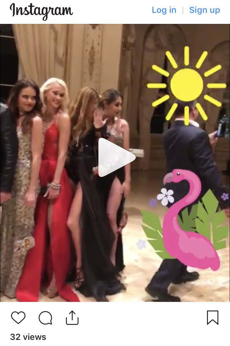 Can someone tell me what the Mar-A-Lago "model show" was in January 2018? Why are the models rented?