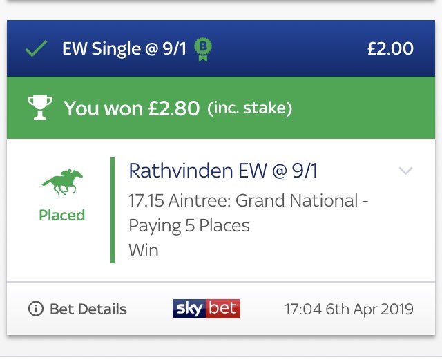 Bet big win big!! Any other betting tips feel free to get in touch! #GrandNationalDay #betthebookies