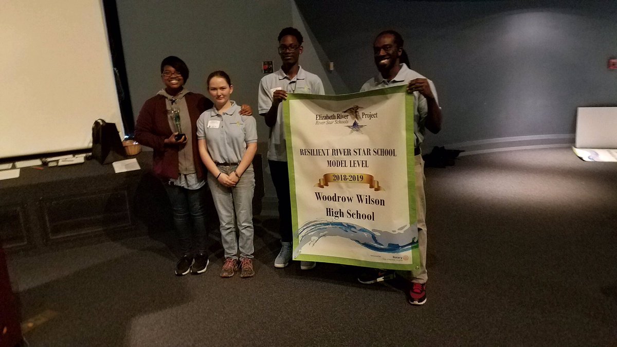 Congratulations to the students participating in the  Elizabeth River Project & making WWHS one of the top 3 schools. #striving4excellence #PPSVA @PPSstudentrep