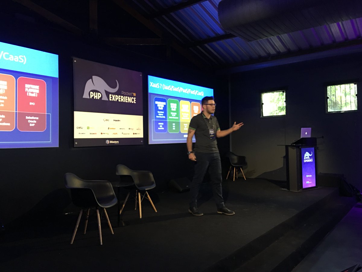 marcelgsantos's tweet image. O @_pvgomes apresentando a sua palestra &apos;PHP as a Service&apos; no #PhpExperience no @iMasters. Ele falou sobre a utilização de PHP com serverless. ;) #php #phpsp #phpx2019