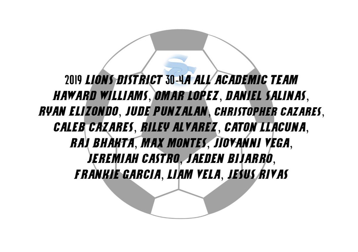SGA_LionAth's tweet photo. Congratulations to the members of the Lions soccer team that received all-district &amp; all-academic team recognition! https://t.co/hE2HAQYRdL