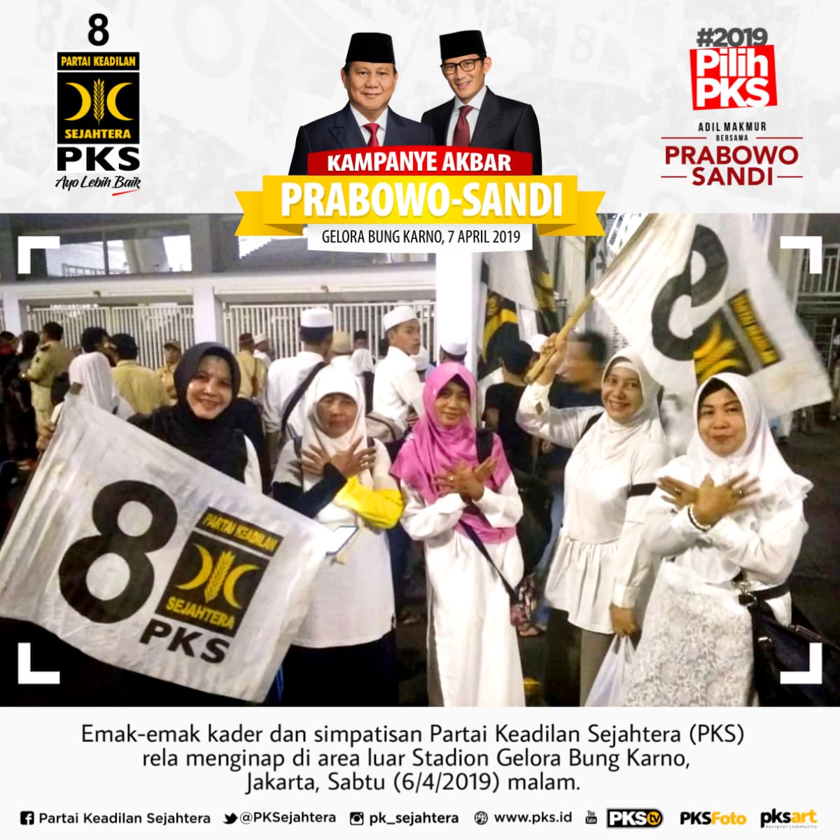 Ini namanya emak-emak militan! Semangat menyambut Indonesia Menang bersama PKS dan Prabowo Sandi! 

#17AprilPilihPKS 
#PKSMenangPrabowoPresiden 
#PKSMenangSandiWapres