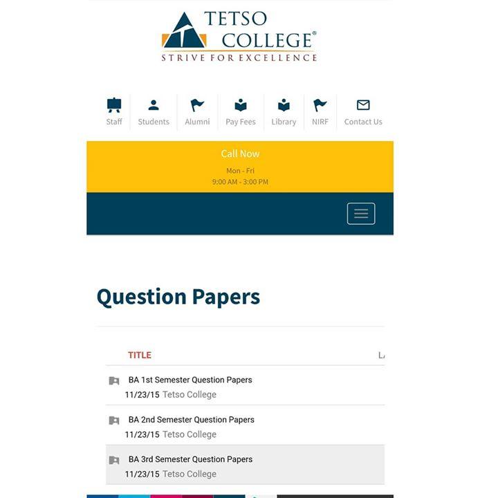 TetsoCollege's tweet image. Preparing for exams? Visit tetsocollege.org and learn more check the others tab for previous years question papers.

#tetsocollege #striveforexcellence #questionpapers bit.ly/2e7Bk8O #tetsocollege #tetso #striveforexcellence