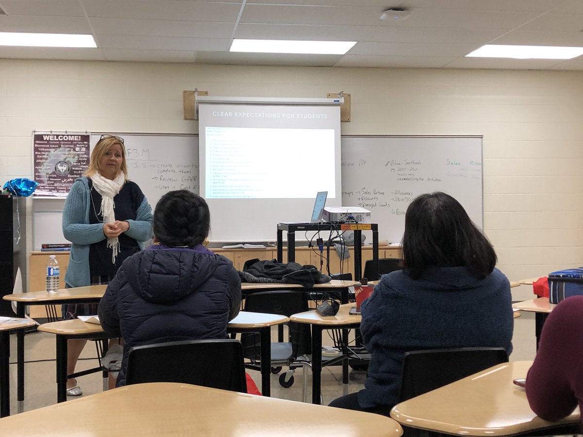 CraigGuthrie4's tweet photo. @MCBSharks Sherry Wiper and Laura Gagne presenting to parents at #gecpic on the benefits of @Edsby in the classroom @gecdsbpro https://t.co/IytZdmpCEj