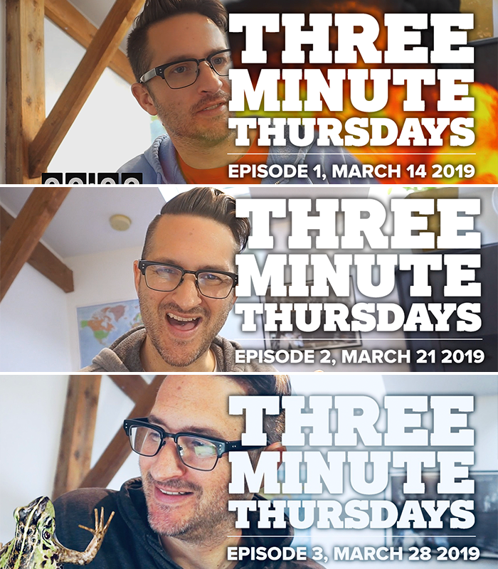 Mirad_Animal's tweet photo. Subtitulamos al español los tres primeros episodios de la serie "Three Minute Thursdays" ("Los tres minutos de los jueves"), de @_jakeconroy, alias The Cranky Vegan.
¡No te los pierdas! https://t.co/ETQM8AbyYP https://t.co/fnDjeiqdAo