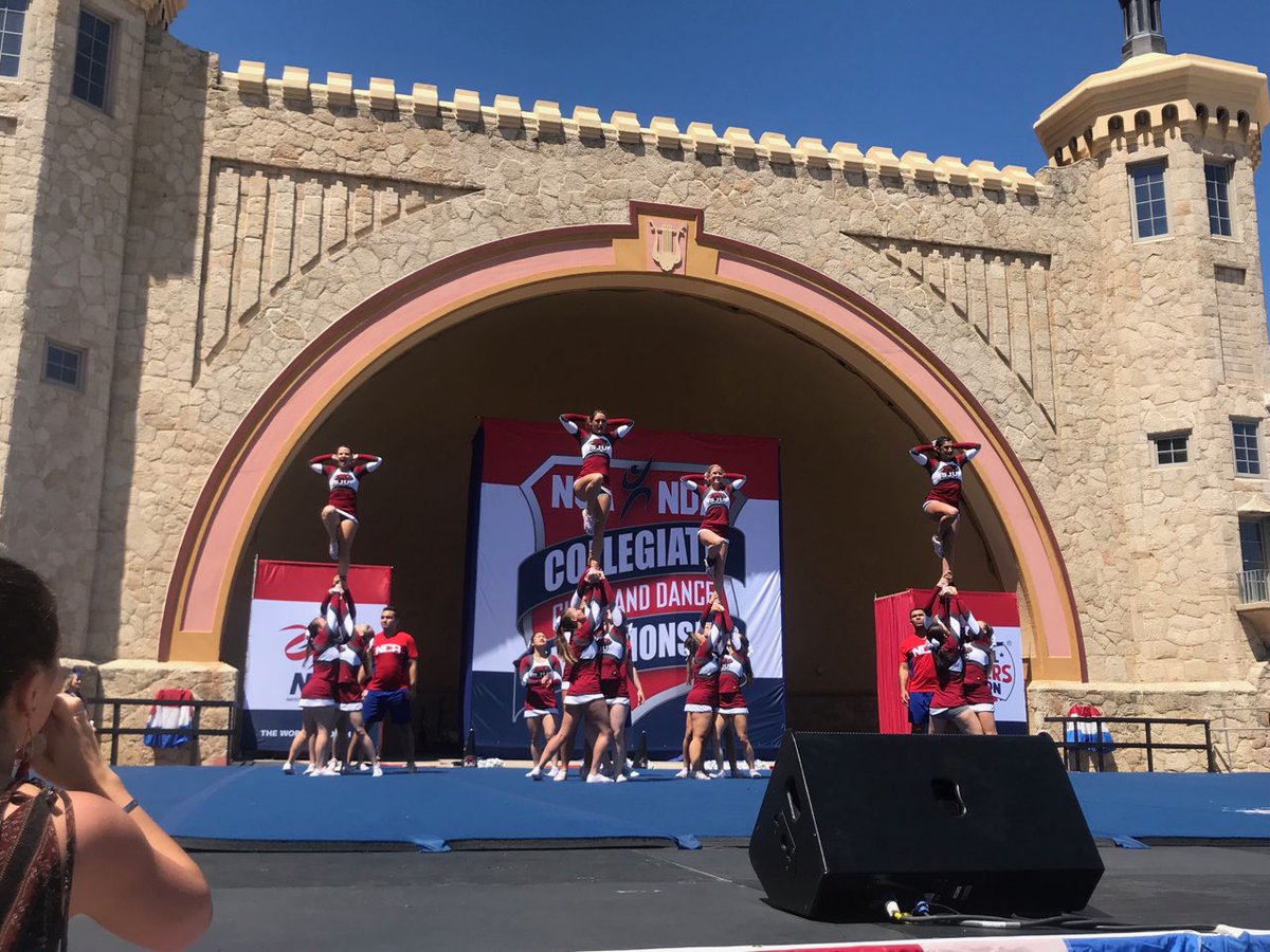 Yorktown_Cheer's tweet photo. Congratulations @kateoneil96 and the #SJUHawks on Taking 1st in the NCA College Nationals https://t.co/JT5w9O8Fms