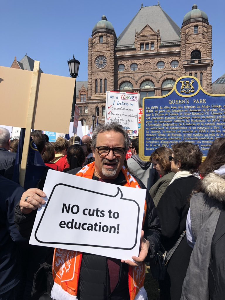 I believe in fighting for Public Education! It was worth the 4:30 wake-up call. Standing with colleagues and citizens, parents and students. Our future is worth it! #CutsHurtkids @CanTeachersFed @albertateachers