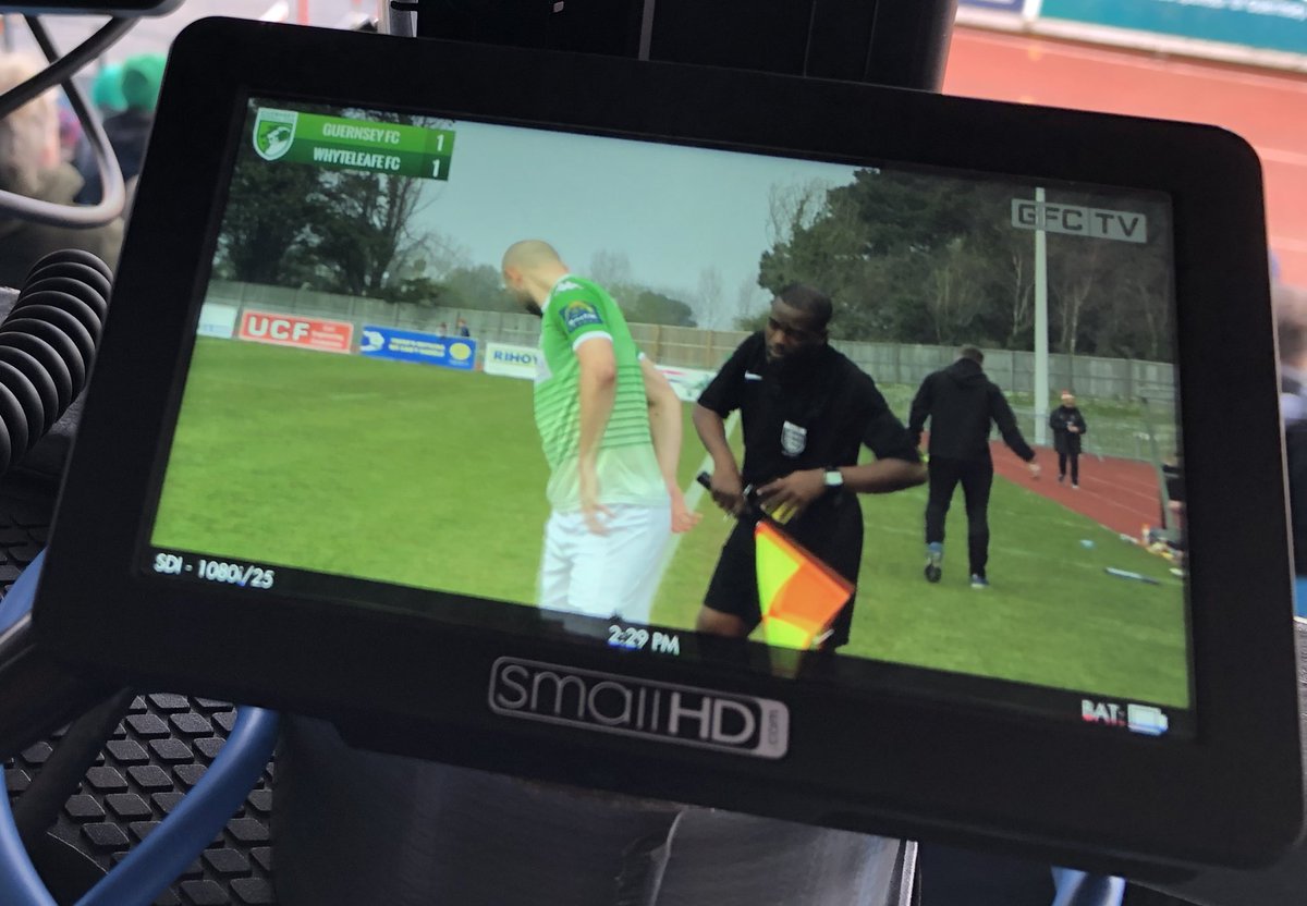 We deployed a secondary wireless camera today for the latest @GuernseyFC livestream featuring their game against @WhyteleafeFC. It enabled us to show those watching a unique angle on the game which we cut to a relevant points in the broadcast! #AlwaysDeveloping