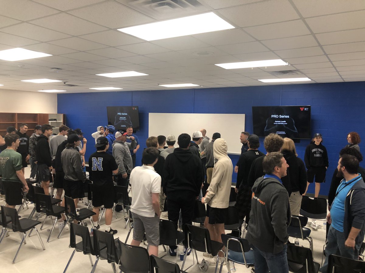 CoachGeer's tweet photo. HUGE shout out to @jamesleath for coming to teach a Leadership Lesson to @NFBaseball for Breakfast of Champions yesterday morning #STUD @UTAthlete https://t.co/MZjVIHJ9GD