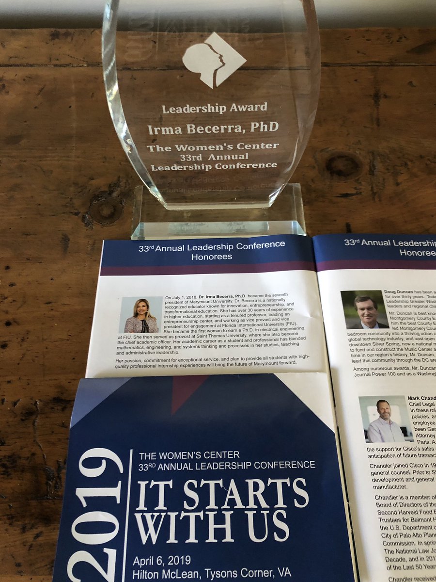 DrIrmaBecerra's tweet photo. Thank you to @womenscenterorg for honoring me with the Leadership Award and inviting me to be be a a
Speaker at the 33rd Annual Conferencie #loveMU #goSaints #itstartswithus #MU #mumomentum https://t.co/K1G7sXwKJs