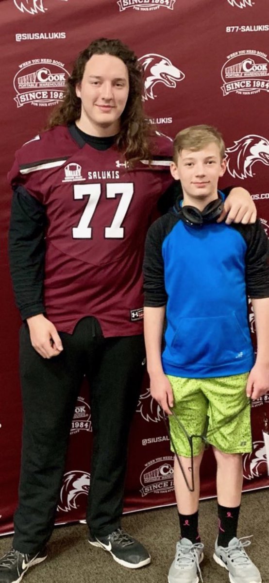 bryce_cockfield's tweet photo. Had a great time today at the Southern Illinois Jr day today. I appreciate the invite. @nwilliams_9 @RecruitGeorgia https://t.co/C13Ahp5edS