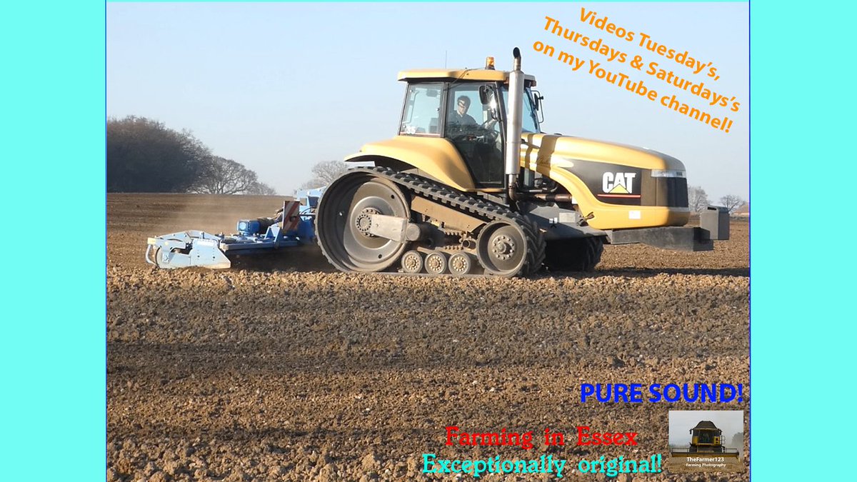 TheFarmer123YT's tweet photo. Farming in Essex - Power harrowing with classic Cat challenger 35 &amp; Lemken. PURE SOUND [19]. Video live on my channel - Check it out https://t.co/msS3f6Wd3E Thanks 👍😀@CaterpillarInc @StrategicTill #Cat #CatChallenger #CatChallenger35 #Cat35 #Challenger35 #Lemken https://t.co/yxuHa83jJW