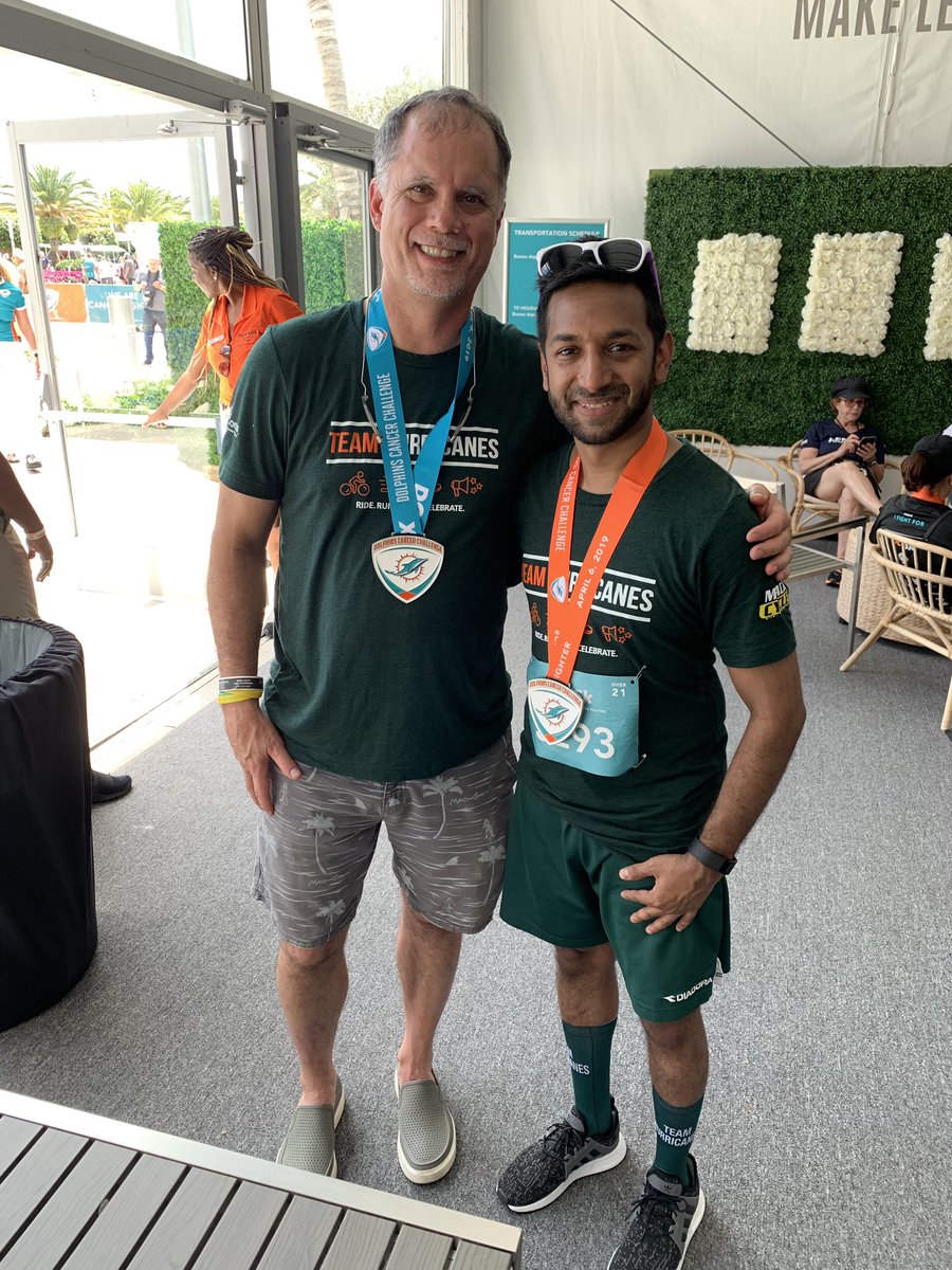 Jeremy_Ramdial's tweet photo. Post race recovery with @JTrentMDPhD @SylvesterCancer @HemOncSylvester @TackleCancer #DCCIX https://t.co/BuEFd9CY5a