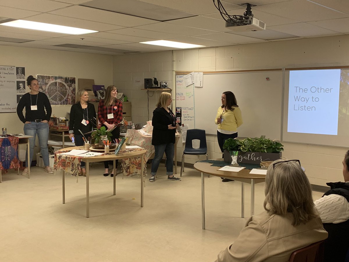 LisaBoate's tweet photo. So proud of all the presenters who took a risk, stepped out of their comfort zone and made the learning today deep, exciting and meaningful. #scdsbPUSH #leadership #connectandinspire https://t.co/1pl7Sn5zOn