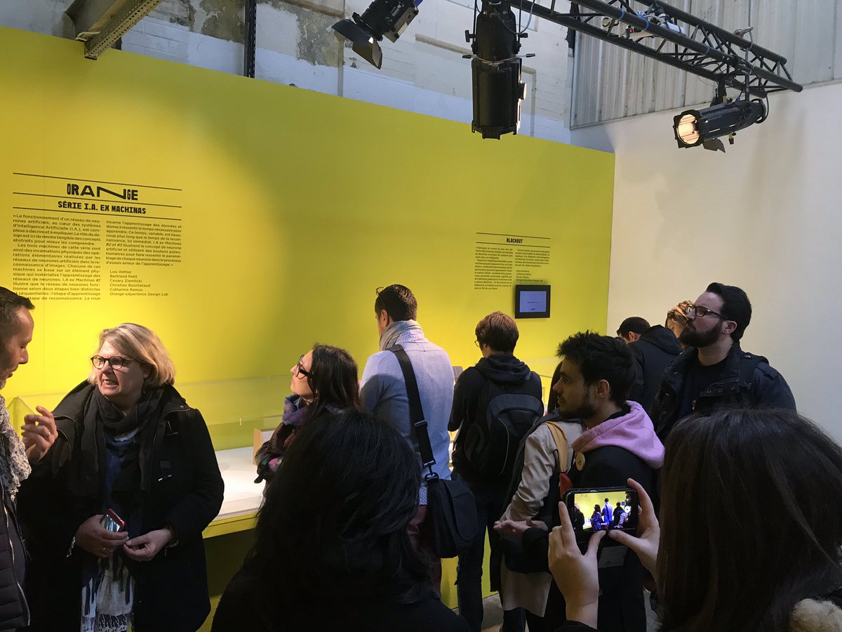 TrayssacT's tweet photo. 🔶 Bonne humeur et Design attitude à @saint_etienne_ pour une visite découverte @OrangeAuRA de la #BiennaleDesign19 avec @mallys_ @toniolibero @sirchamallow et Cie #innovation #DesignOrange #IA #IoT #VR #MaisonConnectée @lacitedudesign https://t.co/a1cOhJ7gHb