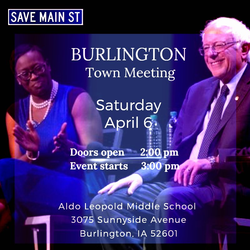 shipman96's tweet photo. @indianaboognish Don't forget #BernieInBurlington TODAY
Event starts at 3:00
#FeelingTheBern
#BeTheBern
#UniteTheBern
#NotMeUs https://t.co/vQMTSt8jIG