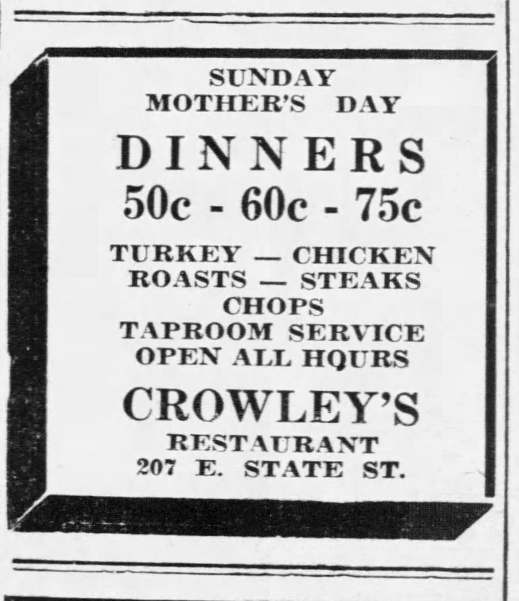 ithacacoffee's tweet photo. No specials quite this good, but we do have taps and lots of free samples today, 4-7pm @ Triphammer . Ad from the @ithacajournal, May 8, 1937. Take Ma for a Chop & a Pint! #ithaca #ithacany #ithacahistory #historicithaca #ithacaislocal #shoplocalithaca #ithacaislocal #localpride https://t.co/H3lU5GgQNY