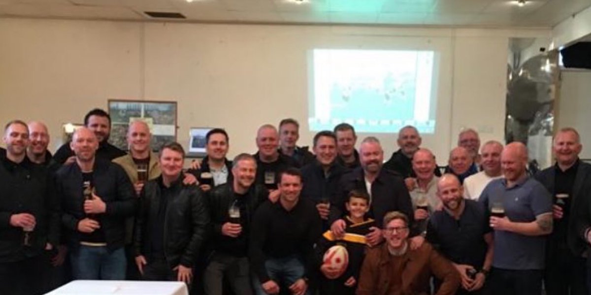 SkirlaughRL's tweet photo. A fantastic afternoon @eastside_trust. The 7s curtain raiser along with @HullWykeArlfc &amp; @MytonWarriors. Ex players gathering ranging from Benningholme lane to Eastside days. Topped off with a strong second half performance seeing the NCL side overcome @StanningleyRL 27-18 #UTC https://t.co/mgN2VPjSwf